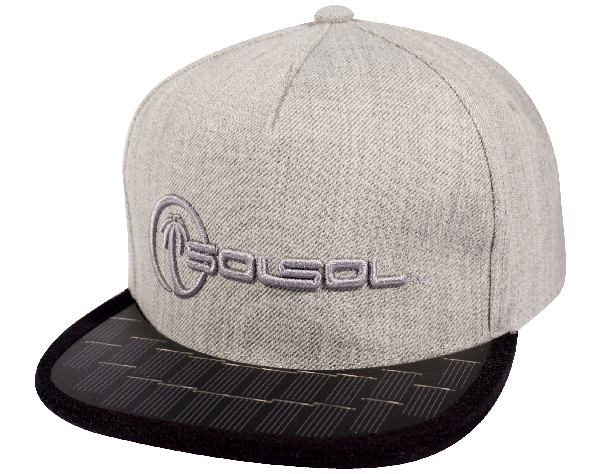 THE SOLSOL™ SNAPBACK 1.1W SOLAR CHARGER HAT